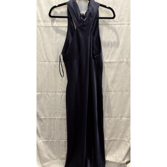 Lovely Midnight Navy Dress Medium LB025 - Picture 4 of 4